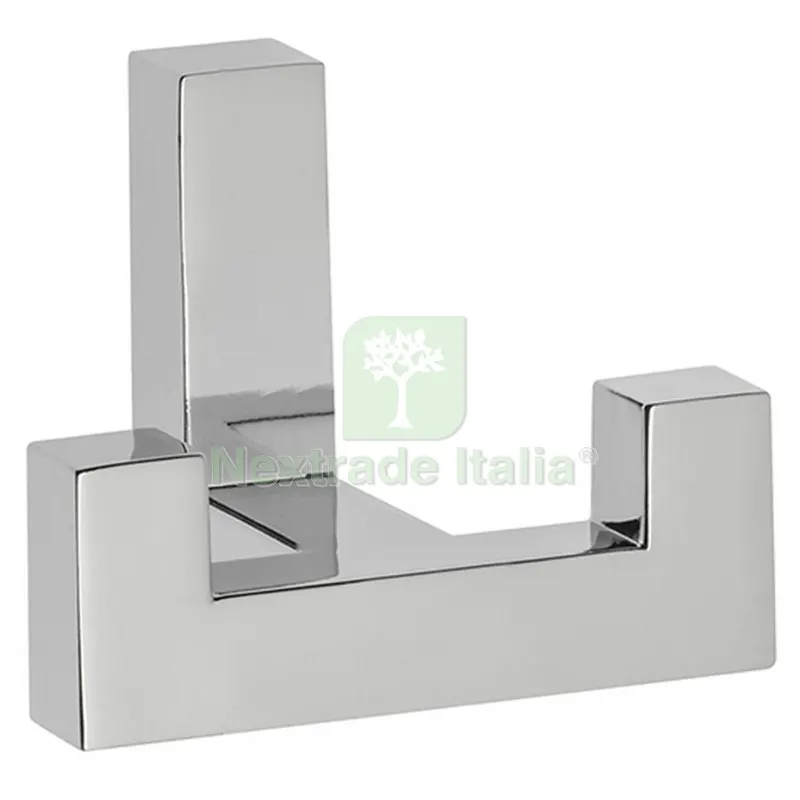 10PZ GANCIO QUADRO A 2 POSTI WZ-K2202-01 CROMO — Casalinghi e organizzazione — rif. FERX.99162