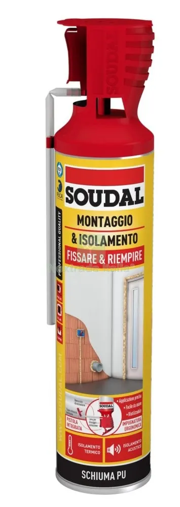 Soudal Schiuma Poliuretanica Genius GUN ML.600 — Adesivi e sigillanti — rif. FERX.99202 Soudal Schiuma Poliuretanica Genius GUN ML.600 — Adesivi e sigillanti — rif. FERX.99202