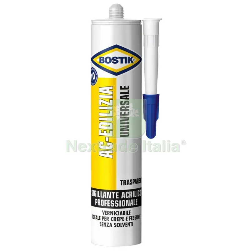 12PZ BOSTIK SIGILLANTE CARTUCCIA ACRILICO TRASPARENTE ML.300 — Adesivi e sigillanti — rif. FERX.99229 12PZ BOSTIK SIGILLANTE CARTUCCIA ACRILICO TRASPARENTE ML.300 — Adesivi e sigillanti — rif. FERX.99229