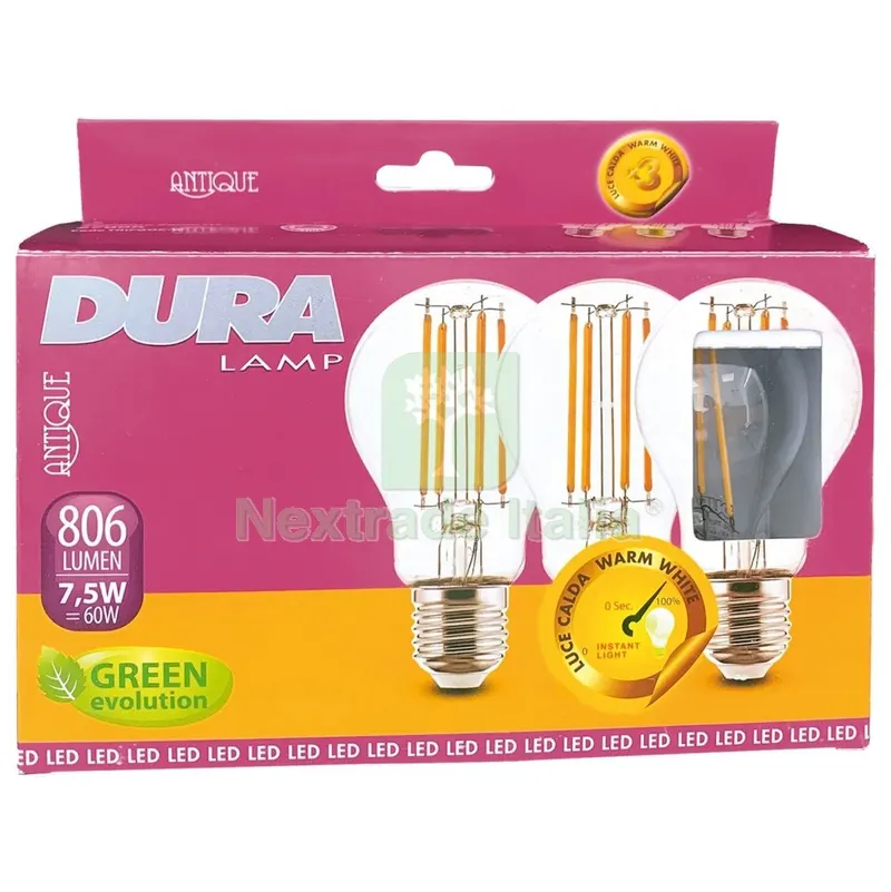 10CF LED Set 3 Goccia 8W E27 L806-2700K Calda — Illuminazione — rif. FERX.99262