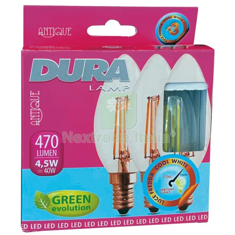10CF LED Set 3 Candela 4W E14 L470-2700K Calda — Illuminazione — rif. FERX.99266 10CF LED Set 3 Candela 4W E14 L470-2700K Calda — Illuminazione — rif. FERX.99266