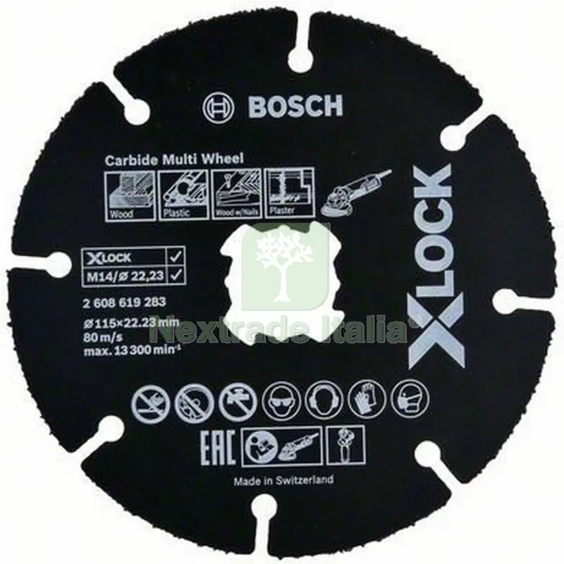 BOSCH-B DISCO UNIVERSALE CARBIDE X-LOCK MM.115 — Punte, frese e dischi — rif. FERX.99347