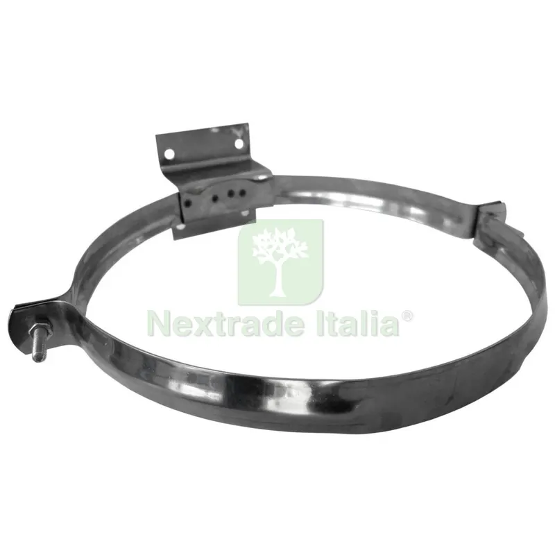 COLLARI INOX CON STAFFA X TUBI STUFA CM.25 ECO — Fascette e collari — rif. FERX.99397 COLLARI INOX CON STAFFA X TUBI STUFA CM.25 ECO — Fascette e collari — rif. FERX.99397