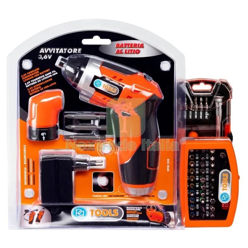 Poggi ART.PG37NT-1 Avvitatore 3,6V+SET CACCIAVITI+SET Inserti — Cacciaviti e giraviti — rif. FERX.99424