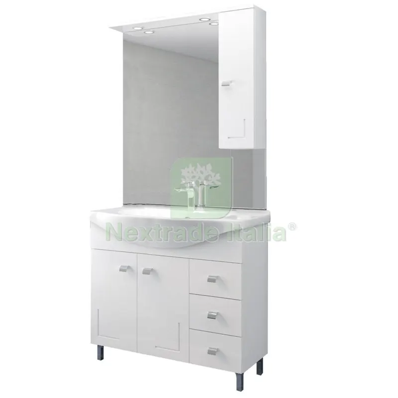 MOBILE BAGNO BIANCO EVA CM.105 COMPLETO — Accessori bagno — rif. FERX.99437