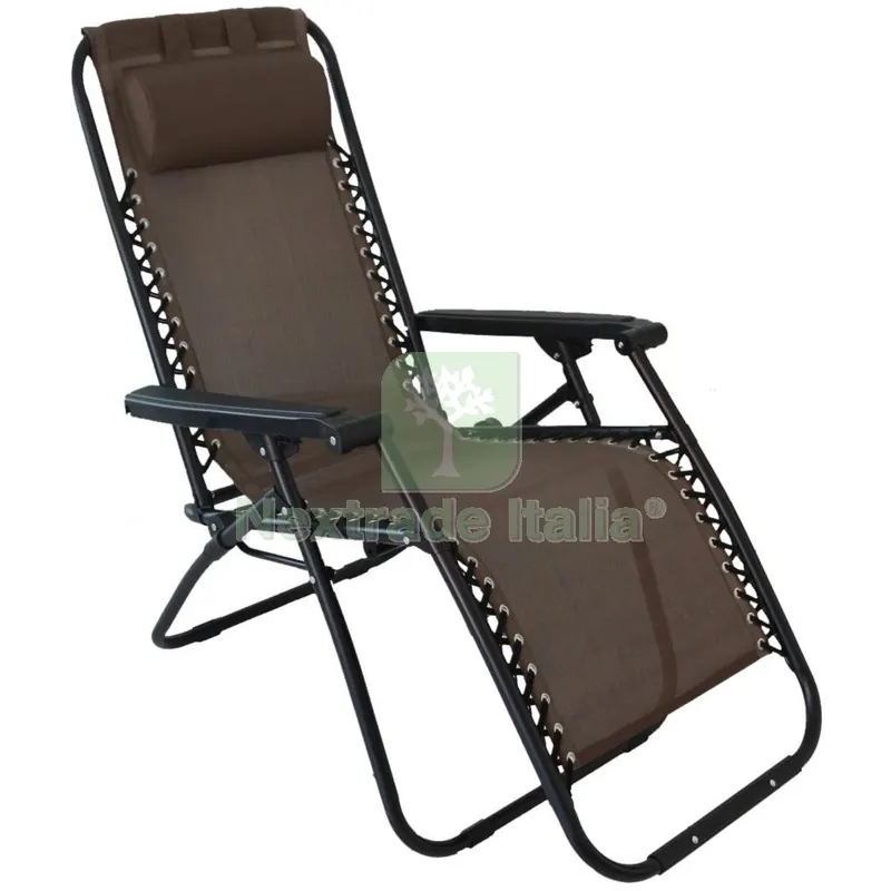 2PZ Sedia Sdraio Multiposizione Greek Tabacco — Tempo libero outdoor — rif. FERX.99486