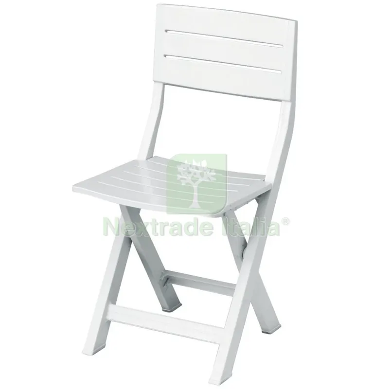 4PZ POLTRONA RESINA PIEGHEVOLE GILDA BIANCA — Arredo — rif. FERX.99542 4PZ POLTRONA RESINA PIEGHEVOLE GILDA BIANCA — Arredo — rif. FERX.99542