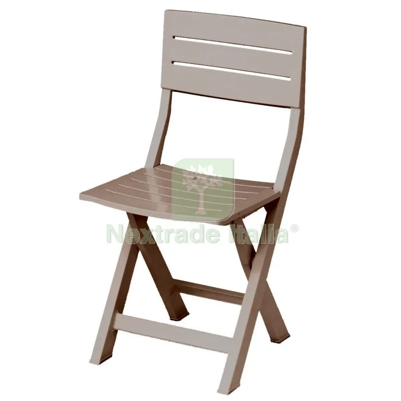 4PZ Poltrona Resina Pieghevole Gilda Tortora — Arredo — rif. FERX.99544 4PZ Poltrona Resina Pieghevole Gilda Tortora — Arredo — rif. FERX.99544