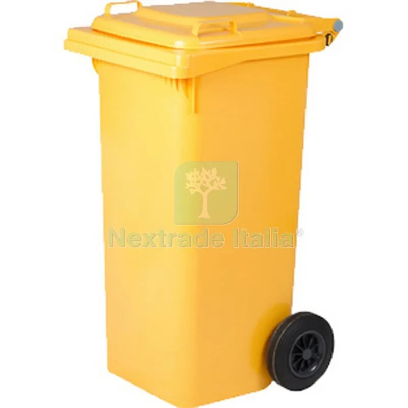 Pattumiera 120 L con Ruote Giallo MP — Casalinghi e organizzazione — rif. FERX.9977