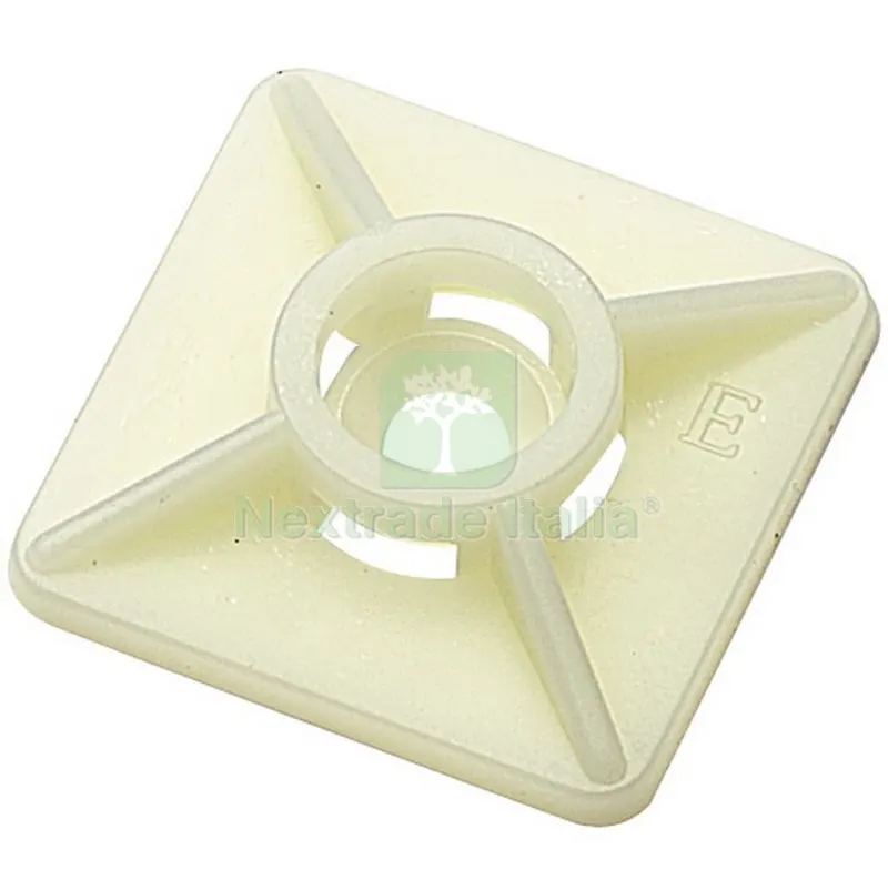 100PZ ELEMATIC BASETTA BIDIREZIONALE X FASCIA NATURALE 27X27 — Fissaggi per cappotto e facciate — rif. FERX.99807 100PZ ELEMATIC BASETTA BIDIREZIONALE X FASCIA NATURALE 27X27 — Fissaggi per cappotto e facciate — rif. FERX.99807