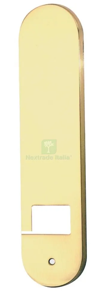 COPRIAVVOLGITORE "AURORA"IN OTTONE, FINITURA ORO LUCIDO — Ferramenta porte e finestre — rif. FERX.9999
