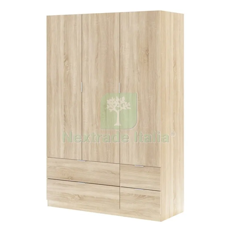 KIT ARMADIO 3ANTE+4CASSETTI CM.135X52X200H ROVERE — Arredo — rif. FERX.12560 KIT ARMADIO 3ANTE+4CASSETTI CM.135X52X200H ROVERE — Arredo — rif. FERX.12560