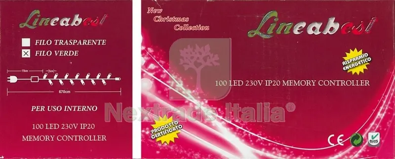 LED 100 LUCI CON CONTROLLER MULTICOLORE 23383