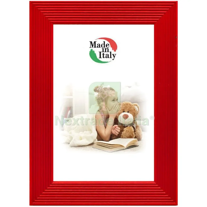 14PZ CORNICE QUADRI LOOK 30X40 ROSSO — Casalinghi e organizzazione — rif. FERX.29749