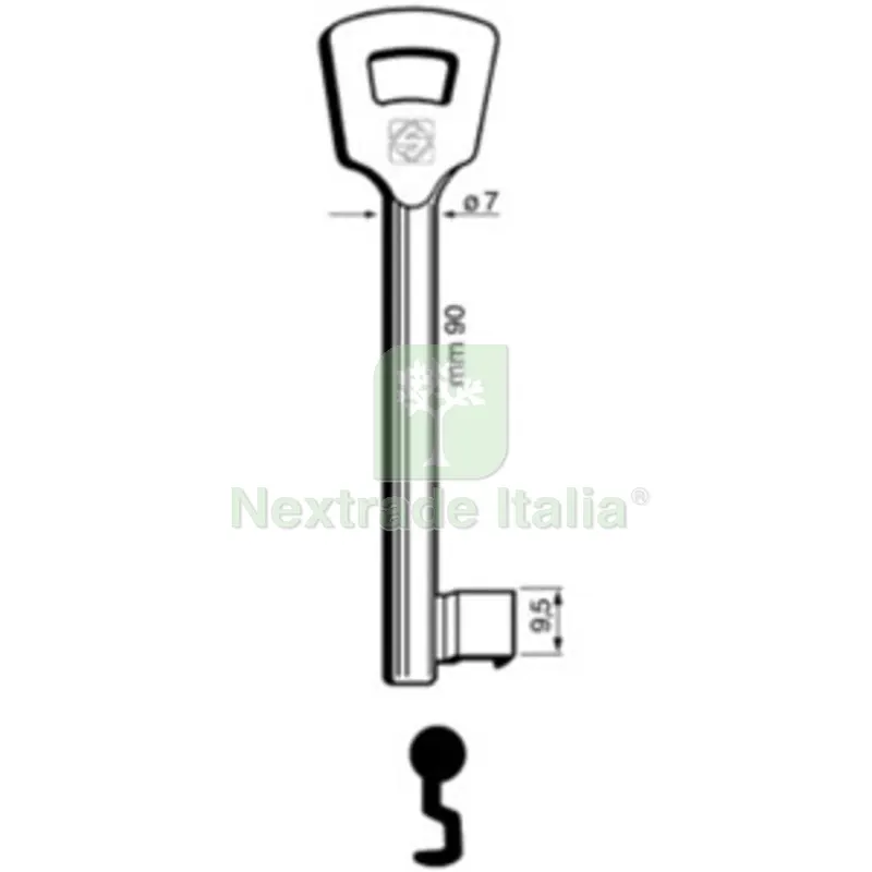 5PZ CHIAVI SILCA PATENT NFH2L OLC — Serrature e cilindri — rif. FERX.502157