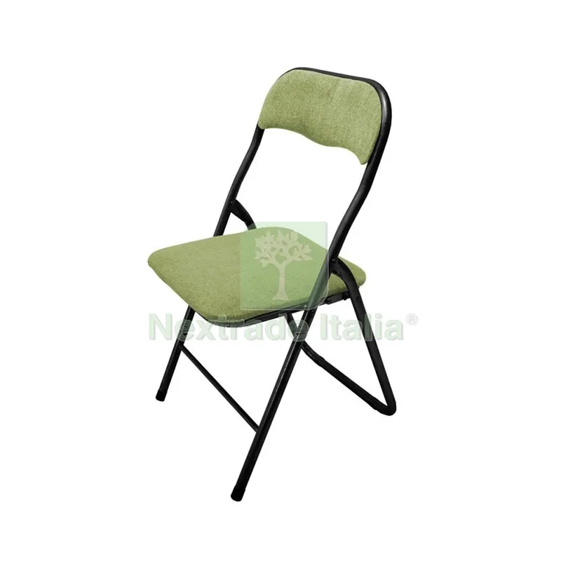 6PZ SEDIA PIEGHEVOLE POLO TESSUTO VERDE 9 — Arredo — rif. FERX.506221