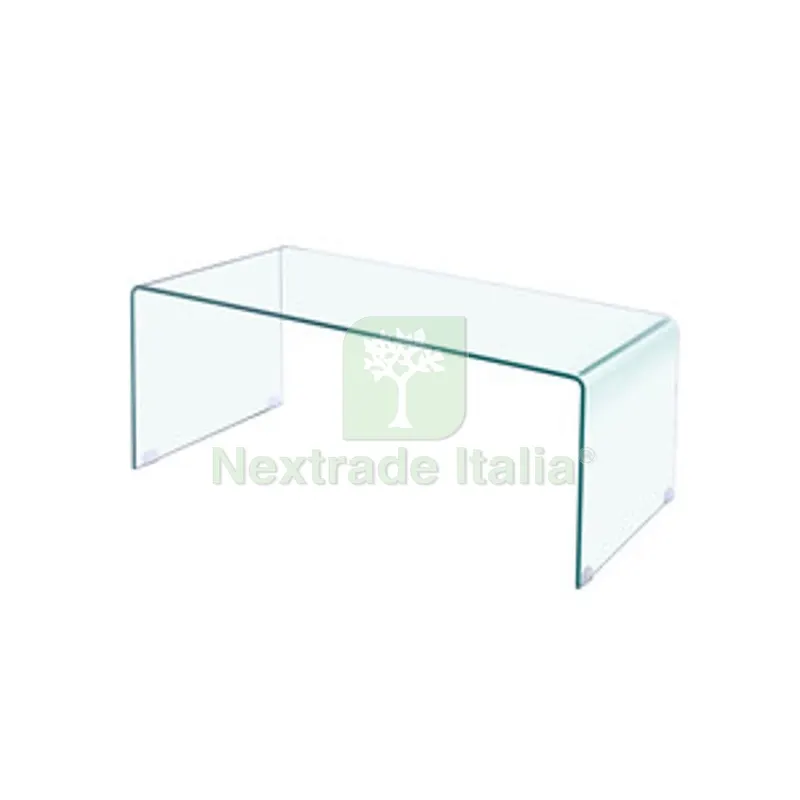 2PZ TAVOLINO IN VETRO TRASPARENTE 100X50X40 CM — Arredo — rif. FERX.509761 2PZ TAVOLINO IN VETRO TRASPARENTE 100X50X40 CM — Arredo — rif. FERX.509761