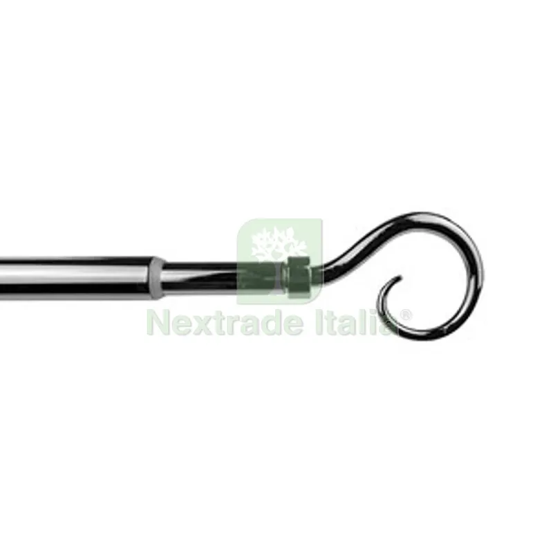 BASTONE METALLO D 12/9 70/120CM RICCIOLO CROMO — Casalinghi e organizzazione — rif. FERX.511230