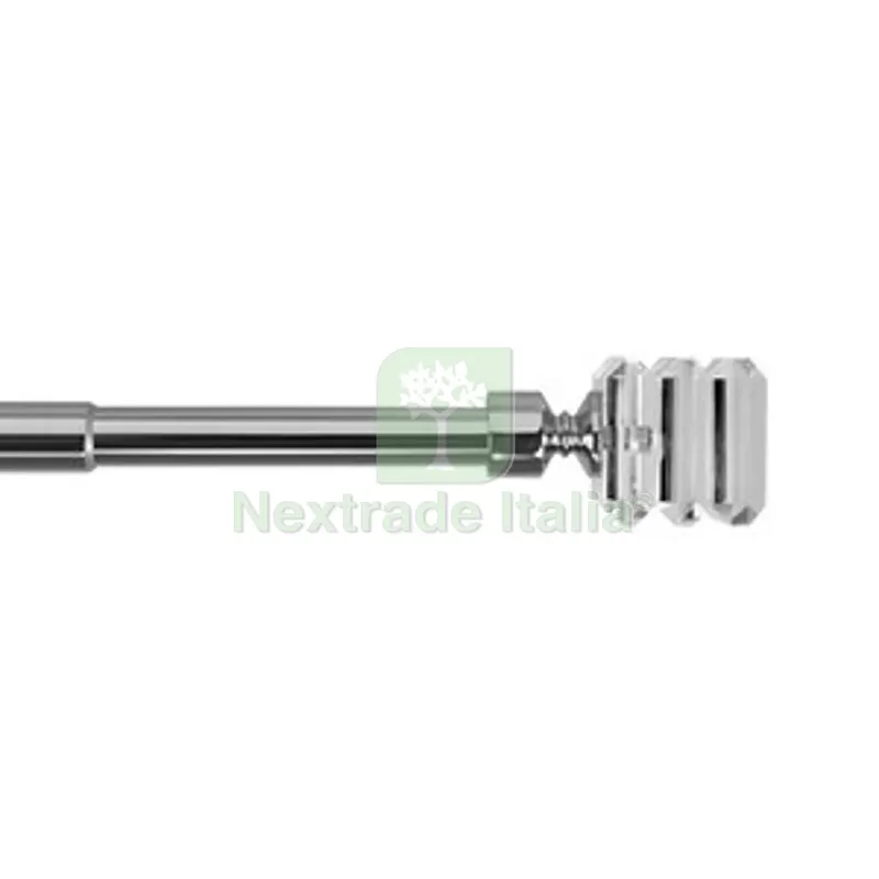 6PZ BASTONE METALLO D 20/16 120/210CM SQUARE CROMO — Casalinghi e organizzazione — rif. FERX.511245