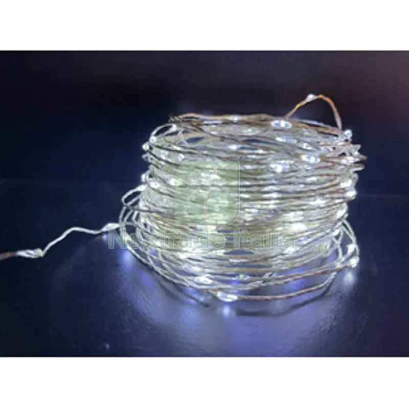 48PZ CATENA LUMINOSA A BATTERIA 20 GOCCE LED BIA FREDDO