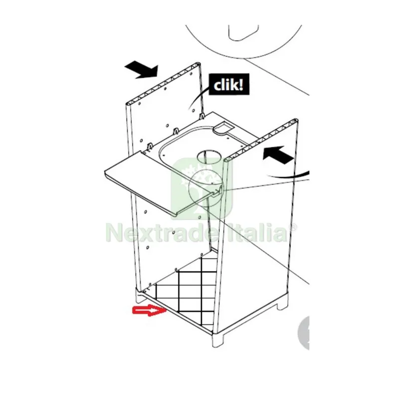 R BASE X KIT MOBILE PER LAVATOIO 40X40x87H CM — Serrature e cilindri — rif. FERX.604066