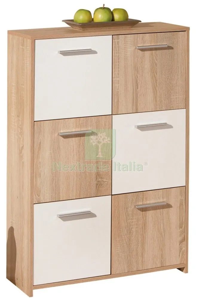 KIT BUFFET 6 ANTE EGADI ROVERE/BIANCO LACCATO — Arredo — rif. FERX.93477