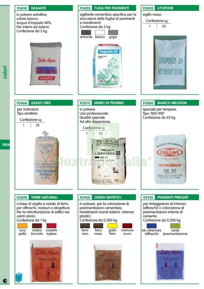 4PZ RASANTE INTERNI/ESTERNI KG.5 — Cemento, malte e collanti edili — rif. FERX.37335 — foto 2 4PZ RASANTE INTERNI/ESTERNI KG.5 — Cemento, malte e collanti edili — rif. FERX.37335 — foto 2