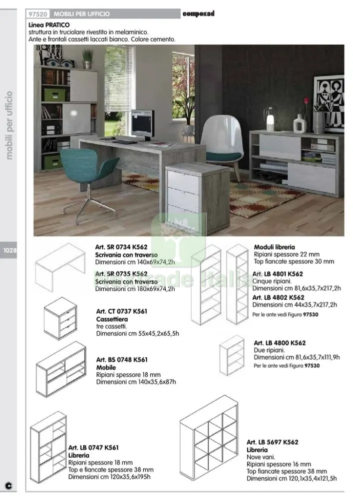 PRATICO MOBILE 35,5X140XH86,5 CM CEMENTO — Cemento, malte e collanti edili — rif. FERX.83986 — foto 2 PRATICO MOBILE 35,5X140XH86,5 CM CEMENTO — Cemento, malte e collanti edili — rif. FERX.83986 — foto 2