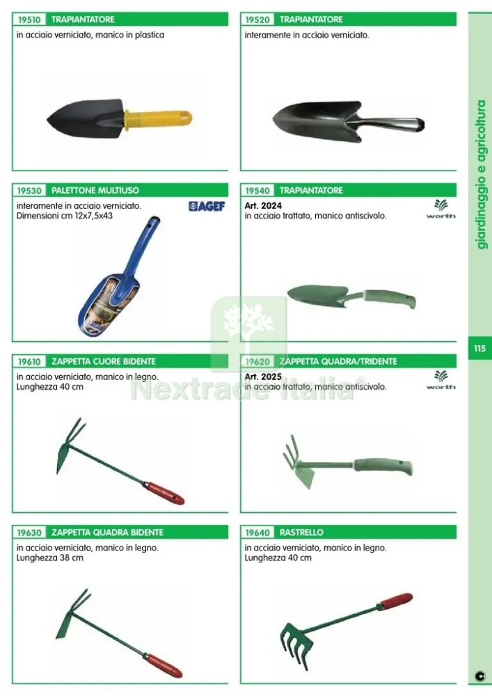25PZ TRAPIANTATORE LARGO — Attrezzi da giardino — rif. FERX.22635 — foto 2