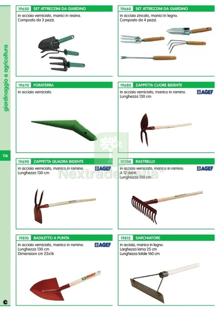 BADILETTO A PUNTA CON MANICO LUSSO — Attrezzi da giardino — rif. FERX.20231 — foto 2