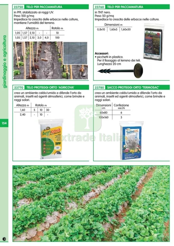 TELO TNT X PACCIAMATURA MT. 1,60X50 — Protezione piante e sementi — rif. FERX.9959 — foto 2