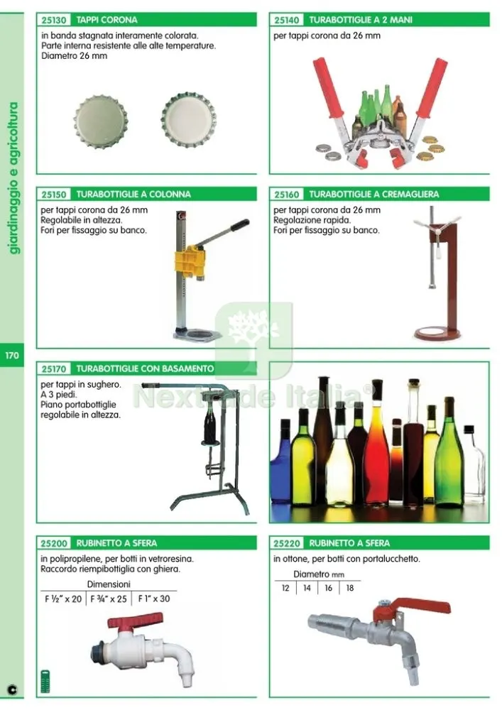 TURABOTTIGLIE A CREMAGLIERA PER TAPPI CORONA — Casalinghi e organizzazione — rif. FERX.21418 — foto 2 TURABOTTIGLIE A CREMAGLIERA PER TAPPI CORONA — Casalinghi e organizzazione — rif. FERX.21418 — foto 2