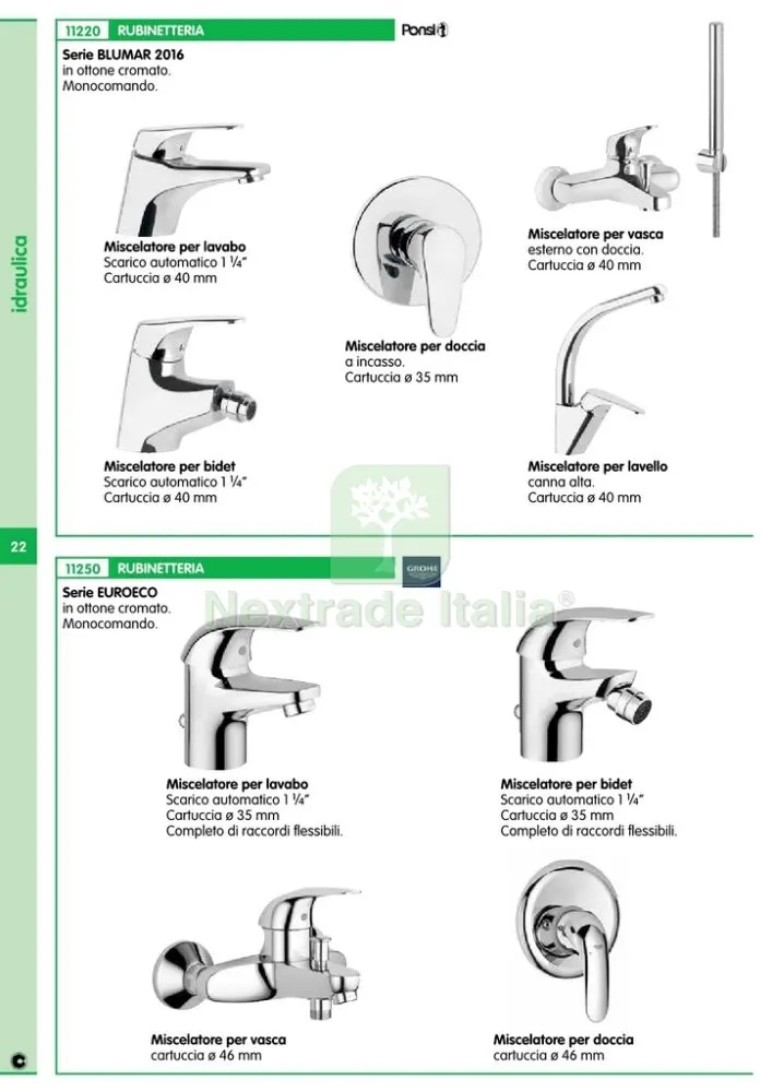 GROHE EUROECO MONOCOMANDO BIDET — Rubinetti e valvole — rif. FERX.14026 — foto 2