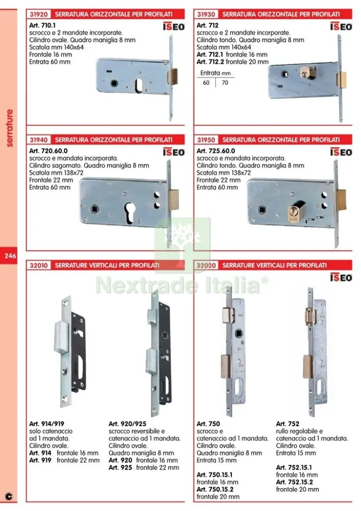 CORNI ART. 925 SERRATURA SENZA CILINDRO — Serrature e cilindri — rif. FERX.37101 — foto 2 CORNI ART. 925 SERRATURA SENZA CILINDRO — Serrature e cilindri — rif. FERX.37101 — foto 2