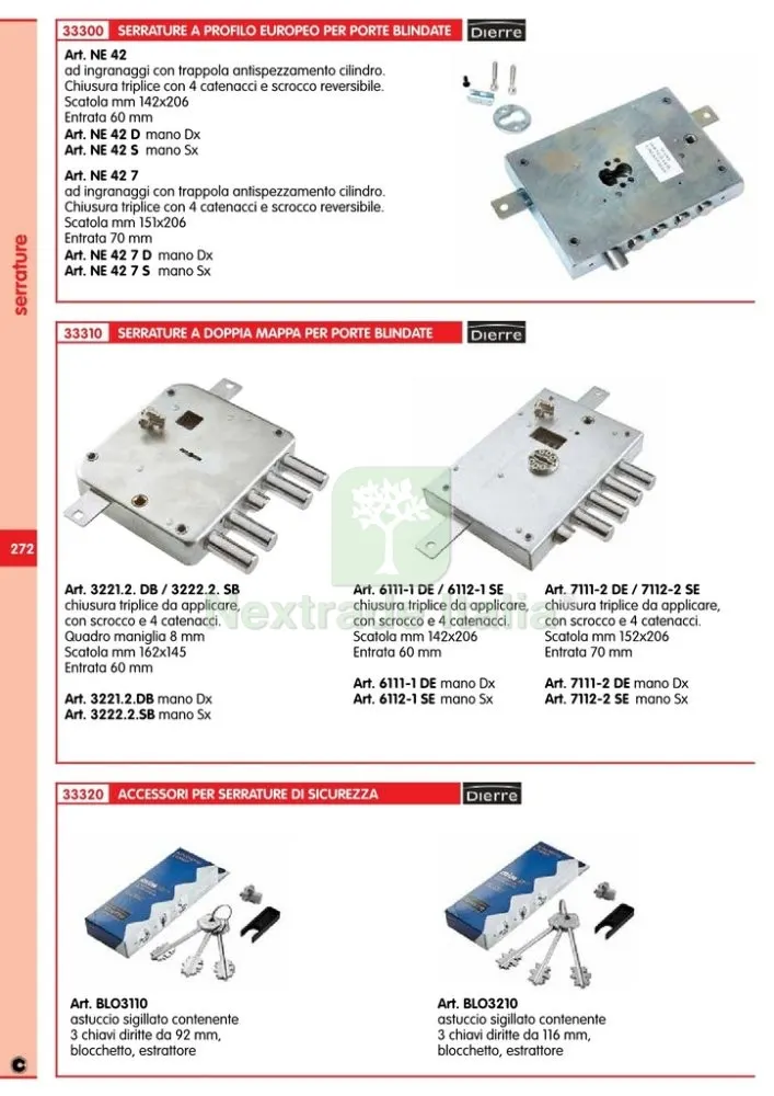 ATRA BLOCCHETTO CON CHIAVE MM.116 ART. BLO3210 — Serrature e cilindri — rif. FERX.39421 — foto 2