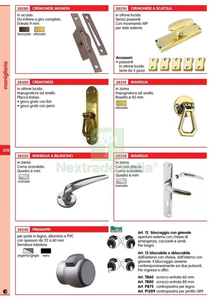 MERONI POMOLO PREMIAPRI ART. 13NA ARGENTO — Maniglie e pomelli — rif. FERX.41032 — foto 2
