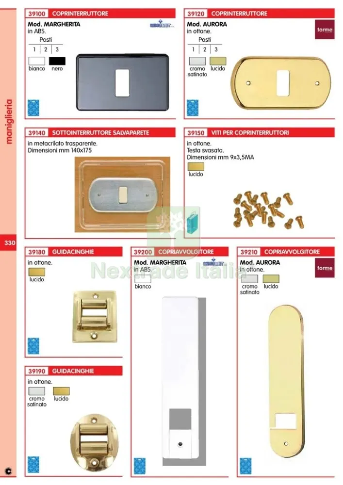 12PZ GUIDACINGHIA OVALE IN OTTONE FINITURA CROMO SATINATO — Casalinghi e organizzazione — rif. FERX.121 — foto 2