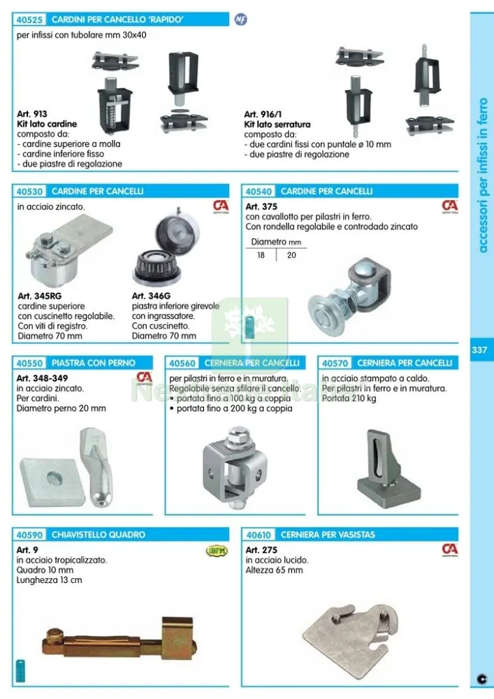 10PZ CARDINE REGOLABILE PER CANCELLI 20MA — Cerniere e cardini — rif. FERX.7644 — foto 2 10PZ CARDINE REGOLABILE PER CANCELLI 20MA — Cerniere e cardini — rif. FERX.7644 — foto 2