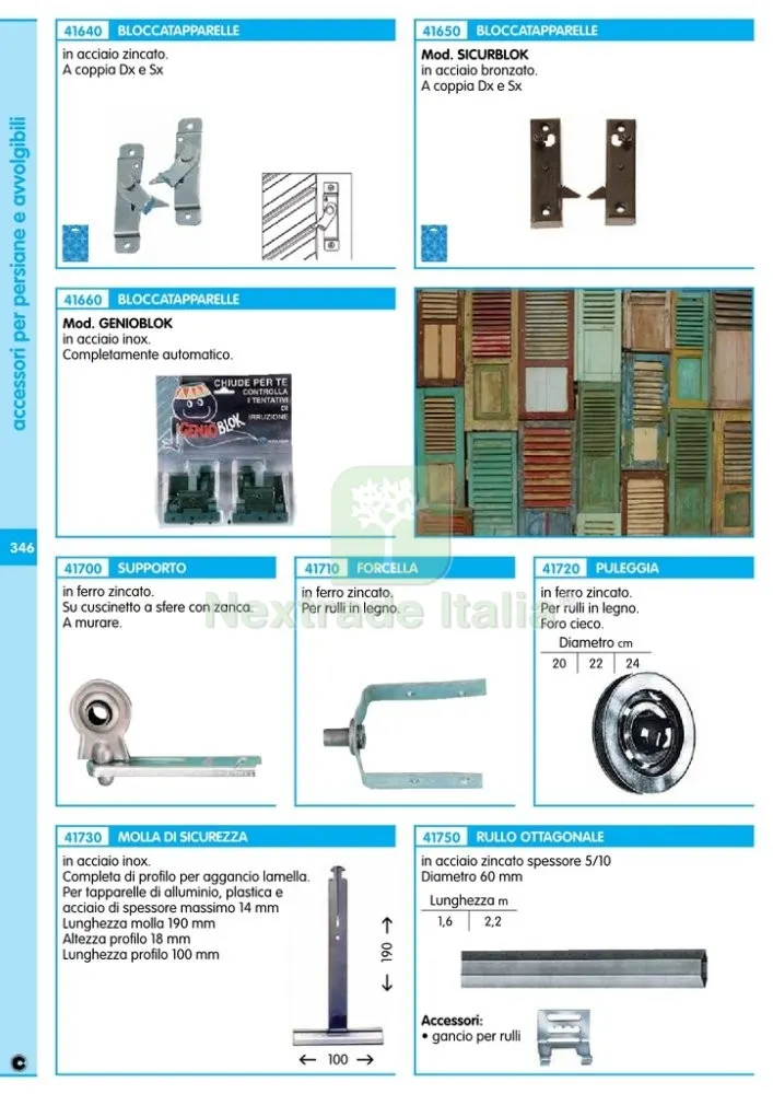5PZ PULEGGIA ZINCATA DA CM.22 — Ferramenta porte e finestre — rif. FERX.2927 — foto 2 5PZ PULEGGIA ZINCATA DA CM.22 — Ferramenta porte e finestre — rif. FERX.2927 — foto 2