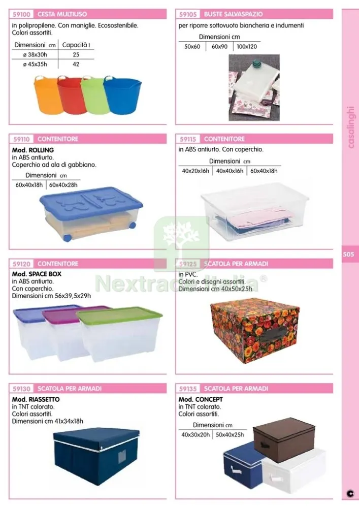 12PZ CESTA MULTIUSO 42 L 45XH35 CM COLORI ASSORTITI — Casalinghi e organizzazione — rif. FERX.93406 — foto 2 12PZ CESTA MULTIUSO 42 L 45XH35 CM COLORI ASSORTITI — Casalinghi e organizzazione — rif. FERX.93406 — foto 2