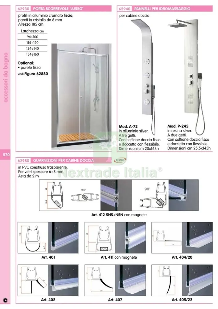 10PZ GUARNIZIONE PER BOX DOCCIA 2 M MOD.404/20 — Guarnizioni e tenute — rif. FERX.24326 — foto 2 10PZ GUARNIZIONE PER BOX DOCCIA 2 M MOD.404/20 — Guarnizioni e tenute — rif. FERX.24326 — foto 2