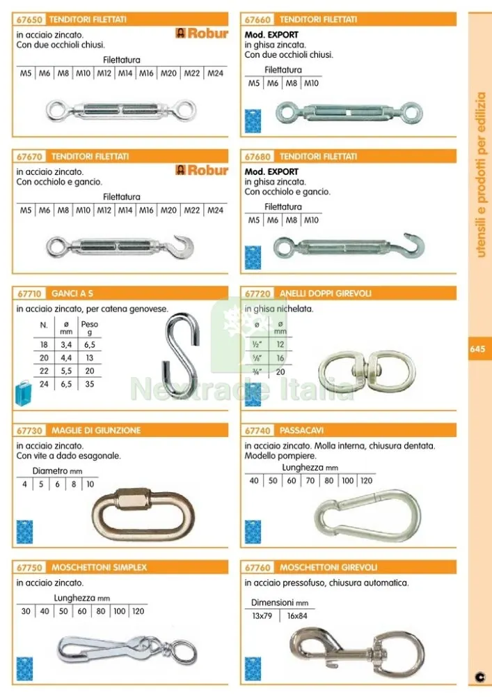 100PZ TENDITORE OCCHIO/GANCIO N. 5 "EXPORT" — Accessori recinzione — rif. FERX.36820 — foto 2 100PZ TENDITORE OCCHIO/GANCIO N. 5 "EXPORT" — Accessori recinzione — rif. FERX.36820 — foto 2