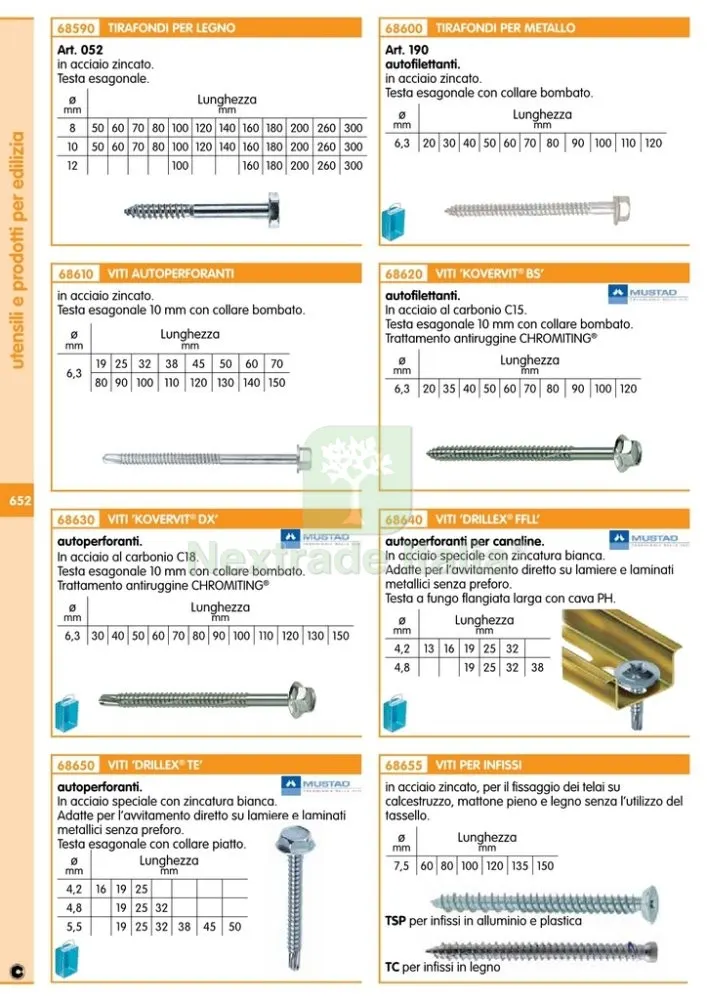 100PZ VITI X CALCESTRUZZO TESTA CILINDRICA ZINCATA MM.7,5X122 — Serrature e cilindri — rif. FERX.17515 — foto 2 100PZ VITI X CALCESTRUZZO TESTA CILINDRICA ZINCATA MM.7,5X122 — Serrature e cilindri — rif. FERX.17515 — foto 2