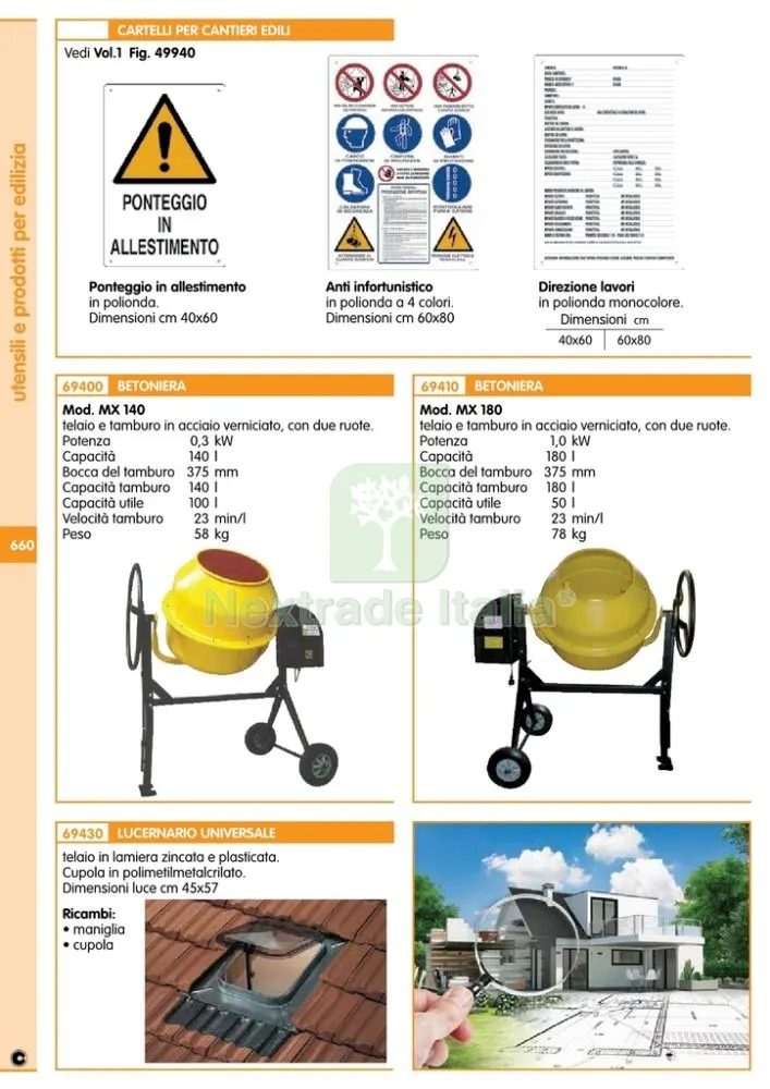 BETONIERA MOTORIZZATA MOD.MX LT.140 — Ruote e rotelle — rif. FERX.2492 — foto 2 BETONIERA MOTORIZZATA MOD.MX LT.140 — Ruote e rotelle — rif. FERX.2492 — foto 2