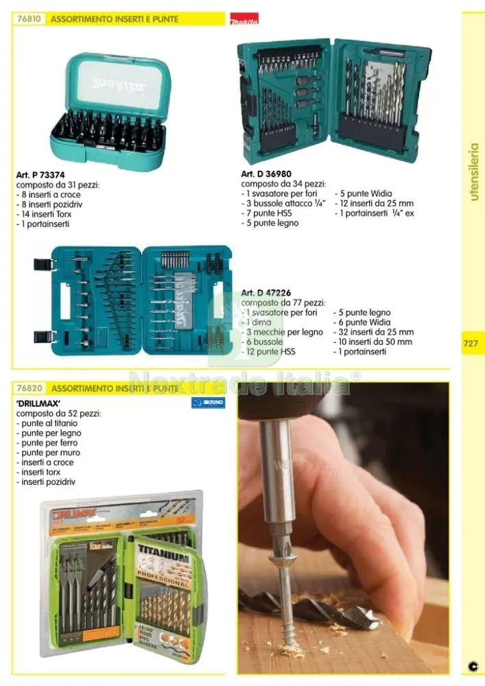 MAKITA KIT INSERTI E PUNTE PZ 34 D36980 — Marchi utensili elettrici — rif. FERX.93013 — foto 2 MAKITA KIT INSERTI E PUNTE PZ 34 D36980 — Marchi utensili elettrici — rif. FERX.93013 — foto 2