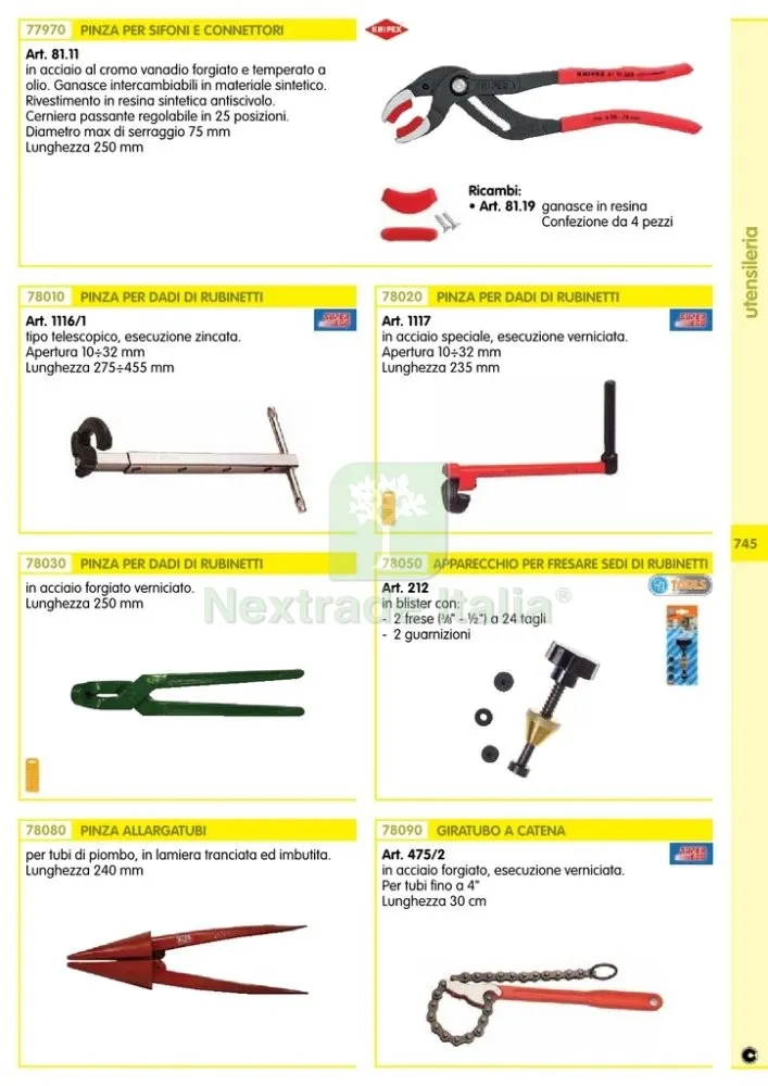 PINZA X RUBINETTI ART. 3501 MM.250 — Pinze e tronchesi — rif. FERX.1607 — foto 2 PINZA X RUBINETTI ART. 3501 MM.250 — Pinze e tronchesi — rif. FERX.1607 — foto 2