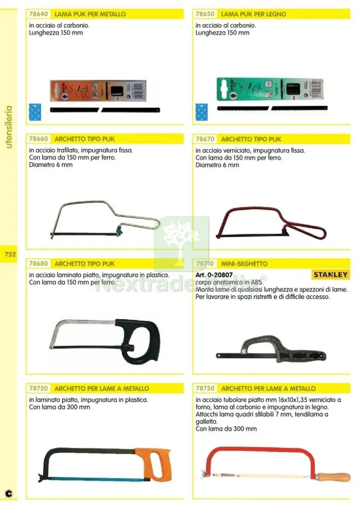 12PZ SEGHETTO TIPO PUK RIF.78660 — Misurazione e taglio manuale — rif. FERX.20973 — foto 2