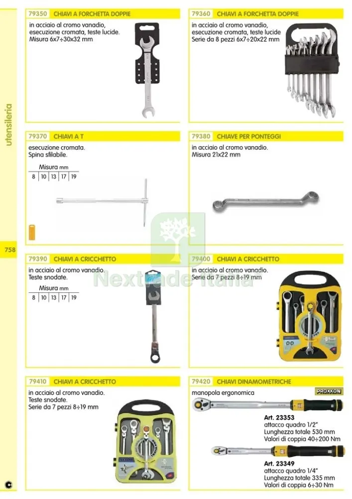 CHIAVE A FORCHETTA DOPPIA GR. 6X7 RIF.79350 — Chiavi e bussole — rif. FERX.26966 — foto 2 CHIAVE A FORCHETTA DOPPIA GR. 6X7 RIF.79350 — Chiavi e bussole — rif. FERX.26966 — foto 2