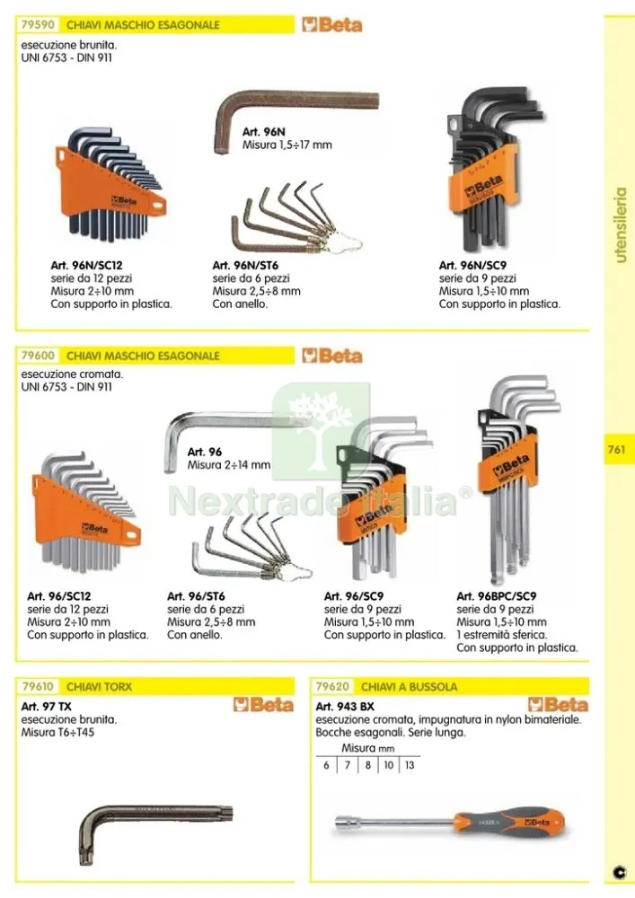 BETA ART. 97TX CHIAVE IMPRONTA TORX T45 — Serrature e cilindri — rif. FERX.21485 — foto 2 BETA ART. 97TX CHIAVE IMPRONTA TORX T45 — Serrature e cilindri — rif. FERX.21485 — foto 2