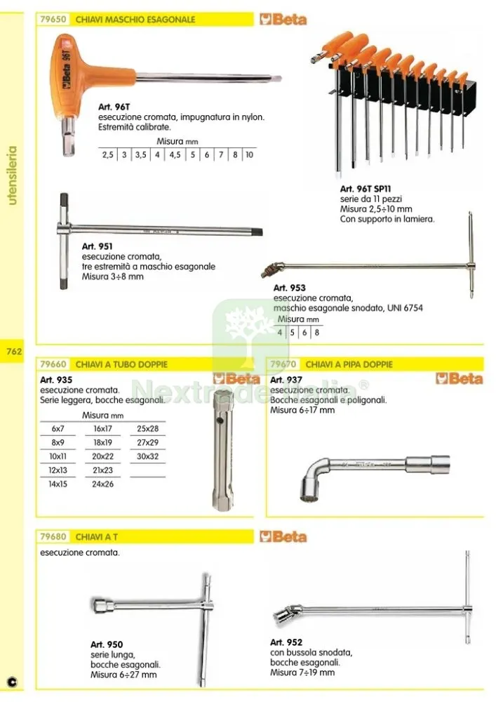BETA ART. 937 CHIAVE A PIPA DOPPIA GR. 6 — Serrature e cilindri — rif. FERX.7106 — foto 2 BETA ART. 937 CHIAVE A PIPA DOPPIA GR. 6 — Serrature e cilindri — rif. FERX.7106 — foto 2